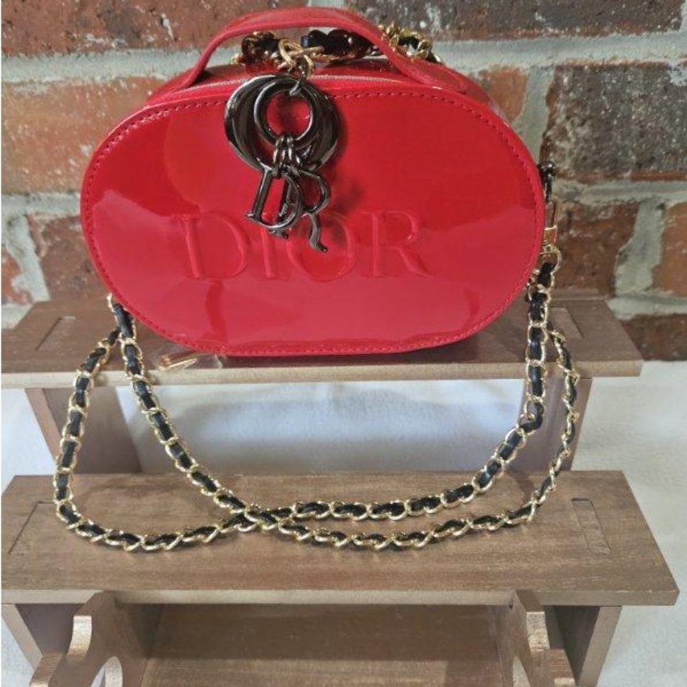 Dior Red Patent Leather Women's Bag